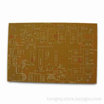 Brown Solder Mask Printed Circuit Board, Ideal for Air Conditioner High-temperature Control